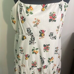 Francesca's Collections White Cream Sundress Spaghetti Strap Casual